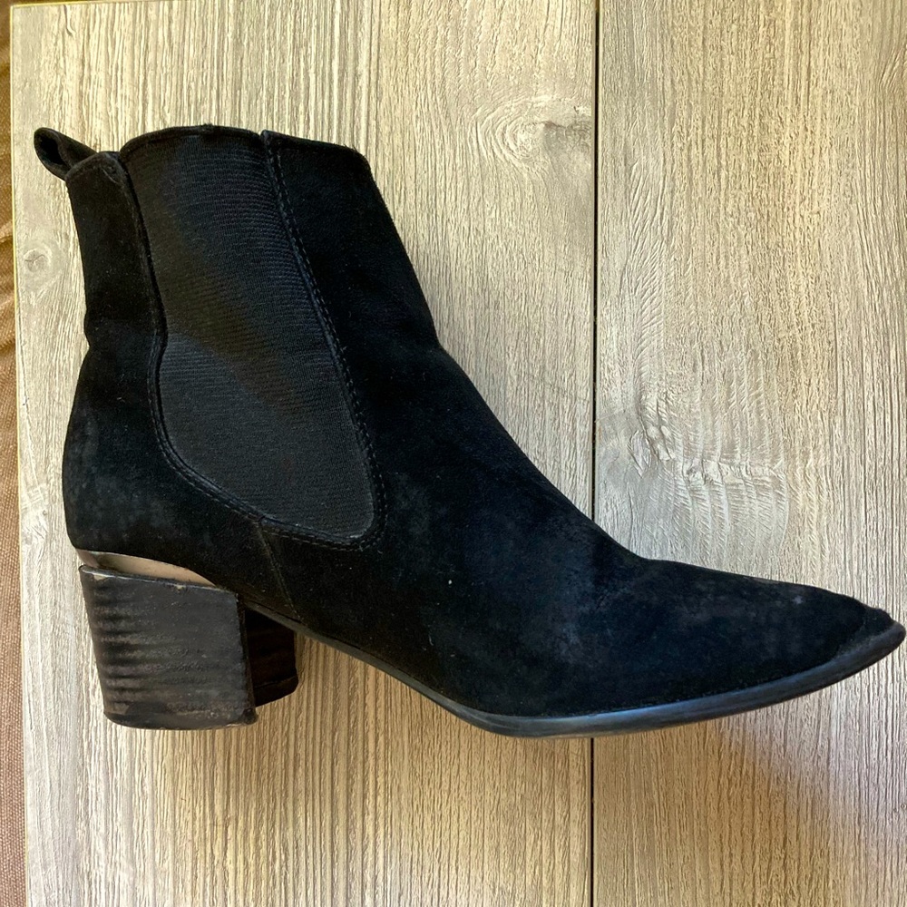Black Slip-On Heels